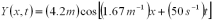 <strong>A wave travels in positive x direction at 30.0 m/s along a string in the positive x direction.The frequency of the wave is 50.0 Hz.Which of the following could the equation to describe this wave?</strong> A)   B)   C)   D)   E)None are correct. <div style=padding-top: 35px> 