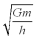 <strong>In order for a satellite to be in a stable circular orbit a vertical distance h above the surface of the Earth,how fast must it be moving? In the answers,r = the radius of the Earth and m = the mass of the Earth.</strong> A) B) C) D)