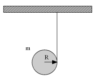 <strong>A massless string is wrapped around a cylinder of mass 0.400 kg and radius 0.100 m.The string is attached to the ceiling.The cylinder is released.As it falls,the string unwinds.What is the magnitude of the acceleration of the cylinder as it falls in m/s<sup>2</sup>? </strong> A)3.27 B)4.91 C)6.54 D)7.61 E)9.81