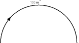 <strong>It takes a runner 10 seconds to run the curve (100 meter arc length,semicircle)in a race.The centripetal acceleration acting on her is </strong> A)1.00 m/s<sup>2</sup>. B)1.57 m/s<sup>2</sup>. C)1.92 m/s<sup>2</sup>. D)3.14 m/s<sup>2</sup>. E)3.59 m/s<sup>2</sup>.