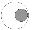 <strong>A flat metal disk has a diameter of 27 cm.A smaller disk with a diameter of 11 cm is then cut out of the larger disk.The hole left behind in the larger disk has its edge located at the center of the larger disk.How far from the center of the larger disk is the center of mass of the larger disk with the circular hole? </strong> A)0.91 cm B)1.09 cm C)1.83 cm D)2.04 cm E)2.24 cm