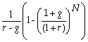 <strong>Which of the following statements regarding growing annuities is false?</strong> A) A growing annuity is a stream of N growing cash flows, paid at regular intervals. B) We assume that g < r when using the growing annuity formula. C) PV of a growing annuity = C × D) A growing annuity is like a growing perpetuity that never comes to an end.