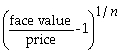 <strong>Which of the following formulas is incorrect?</strong> A) Yield to maturity for an n-period zero-coupon bond = B) Price of an n-period bond = + + ... + C) Price of an n-period bond = Coupon × + D) Coupon =