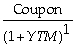 <strong>Which of the following statements is false?</strong> A) The IRR of an investment in a zero-coupon bond is the rate of return that investors will earn on their money if they buy a default-free bond at its current price and hold it to maturity. B) The yield to maturity of a bond is the discount rate that sets the future value of the promised bond payments equal to the current market price of the bond. C) Financial professionals also use the term spot interest rates to refer to the default-free zero-coupon yields. D) When we calculate a bond's yield to maturity by solving the formula, Price of an n-period bond = + + ... + , the yield we compute will be a rate per coupon interval.