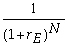 <strong>Which of the following formulas is incorrect?</strong> A) Div<sub>t</sub> = × Dividend Payout Rate B) P<sub>N</sub> = C) earnings growth rate = retention rate × return on new investment D) P<sub>0</sub> = + + ... + + ×