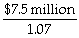 The expected loss = $75 million × .10 = $7.5 million Since the beta of the loss is not equal to zero we need to calculate the appropriate discount rate for the loss using the CAPM: r = r<sub>f</sub> + \beta (r<sub>M</sub> - r<sub>f</sub>) r = .05 + .4(.10 - .05)= .07 Insurance Premium = So the actuarially fair cost of full insurance = = $7.01 million