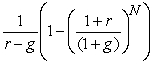<strong>Which of the following formulas is incorrect?</strong> A) PV of a growing annuity = C ×   B) PV of an annuity = C ×     C) PV of a growing perpetuity =   D) PV of a perpetuity =   <div style=padding-top: 35px> 