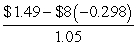 This problem requires a two period binomial tree.The solution will start by solving the value of the call option for the up and down branches as of year 1 and then solve for the final value of the option at year 0.   Up branch D =   = 0 B =   =   = 0 C = SD + B = $13(0)+ (0)= $0 Down Branch D =   = -0.6 B =   =   = 6.285714 C = SD + B = $8(-0.6)+ (6.285714)= $1.49 Value at year 0 D =   = -0.298 B =   =   = 3.874 C = SD + B = $10(-0.298)+ 3.874 = $0.89