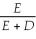 Consider the following equation: β<sub>U</sub> = β<sub>E</sub> + β<sub>D</sub> The term β<sub>D</sub> in the equation is