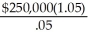 If the firm is fully insured (no deductible),the insurance company will pay for the loss regardless if whether the safety program is in force or not.Therefore,the end of period cash flows will be identical with or without the program and the NPV is -$250,000 reflecting the cost of the safety program. In order to give the firm the incentive to buy the insurance the NPV of the safety program must be positive. Another way of looking at this is to find the point where the PV of the expected deductible equals the cost of the safety program.Mathematically we have: (.08 - .03) = $250,000,solving for the Deductible = = $5,250,000 To show that this indeed is the correct answer: (.08) = (.03) - $250,000