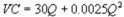 <strong>Suppose Kate's Great Crete (KGC)has annual variable costs of and marginal costs of ,where Q is the number of cubic yards of concrete it produces per year.In addition,it has an avoidable fixed cost of $50,000 per year.KGC's demand function is What is KGC's total cost function?</strong> A) B) C) D)
