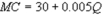 <strong>Suppose Kate's Great Crete (KGC)has annual variable costs of and marginal costs of ,where Q is the number of cubic yards of concrete it produces per year.In addition,it has an avoidable fixed cost of $50,000 per year.KGC's demand function is What is KGC's average cost function?</strong> A) B) C) D)