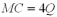 <strong>Suppose that,in the long run,a dairy's variable costs are (where Q is the number of gallons of milk produced each day),its marginal cost is and there is an avoidable fixed cost of $50 per day.In the long run there is free entry into the market.What is the long run market supply curve?</strong> A) Vertical at 5 gallons per day B) Horizontal at $20 per gallon C) Horizontal at $50 per gallon D) Horizontal at $100 per gallon