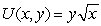 <strong>Which of the following utility functions is an example of preferences for perfect complements?</strong> A) B) C) D)