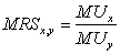 <strong>At a consumer's interior optimum solution,which of the following will not necessarily hold true?</strong> A) B) C) D)
