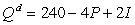 <strong>Consider a market with and .Suppose that initially income is I = 60,and that income then increases to I = 80.What is the increase in consumer surplus from this increase in income?</strong> A) 1300 B) 1368 C) 1421 D) 1472