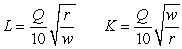 <strong>Suppose for a particular production function,the cost-minimizing levels of labor and capital are If and ,what is the equation for long-run total cost?</strong> A) B) C) D)