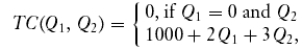 <strong>The equation of translog cost function is</strong> A) B) C) D) T = t + cQ + aw + br