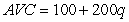 <strong>The market for sweet potatoes consists of 1,000 identical firms.Each firm has a short-run total cost curve of STC = 100 + 100 q + 100q<sup>2</sup>,and a short-run marginal cost curve of SMC=100+200q,where q is output.What is the equation of the firm's average variable cost curve?</strong> A) B) C) D)
