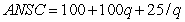 <strong>The market for sweet potatoes consists of 1,000 identical firms.Each firm has a short-run total cost curve of STC = 100 + 100 q + 100q<sup>2</sup>,and a short-run marginal cost curve of SMC=100+200q,where q is output.Suppose that sunk costs are 75 and non-sunk costs are 25.What is the equation of an individual firm's average non-sunk cost curve?</strong> A) B) C) D)