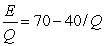 <strong>Let the inverse demand curve for a monopolist's product be P = 100 - 2Q and the marginal cost of production be constant at MC = 10.Suppose that the firm considers moving from a uniform pricing strategy to a two-block tariff where the first block provides 15 units at a price of P<sub>1</sub> = $70 and the second block provides an additional 15 units at a price of P<sub>2</sub> = $40.What is the average outlay schedule for the consumer?</strong> A) if Q≤15 and if Q>15 B) if Q≤15 and if Q>15 C) if Q≤15 and if Q>15 D) if Q≤15 and if Q>15 E)