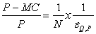 <strong>The percentage contribution margin (PCM) for each firm in a Cournot equilibrium can be calculated using the following formula:</strong> A)   B)   C)   D)   <div style=padding-top: 35px> 