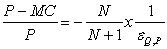 <strong>The percentage contribution margin (PCM) for each firm in a Cournot equilibrium can be calculated using the following formula:</strong> A)   B)   C)   D)   <div style=padding-top: 35px> 