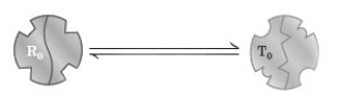 <strong>Consider the following image depicting enzyme regulation for a two subunit enzyme. Which of the following is correct?</strong> A) The R<sub>0</sub> state interacts with the substrate. B) The R<sub>0</sub> state interacts with the activator. C) The T<sub>0</sub> state interacts with the inhibitor. D) All of these are correct. E) None of these are correct.