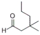 <strong>What is the IUPAC name of the following compound? </strong> A) 3-methyl-3-propylbutanal B) 3-methyl-3-propyl-1-butanal C) 3,3-dimethylhexanal D) 3,3-dimethyl-1-hexanal