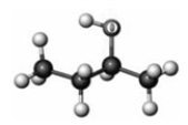 Consider the following two ball-and-stick models. Atoms other than carbon and hydrogen are indicated by the chemical symbol of the element.     Which of the following correctly describes the compound represented by these models?