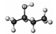 Consider the following two ball-and-stick models. Atoms other than carbon and hydrogen are indicated by the chemical symbol of the element.     Which of the following correctly describes the compound represented by these models?