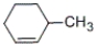 <strong>Which of the following alkenes will be the major product when 2-methylcyclohexanol is heated with concentrated sulfuric acid?</strong> A) B) C) D)