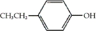 <strong>Which of the following is the correct IUPAC name of the following compound?  </strong> A) 1-ethyl-4-hydroxybenzene B) 4-ethylphenol C) 1-hydroxy-4-methylbenzene D) phenolstyrene <div style=padding-top: 35px> 