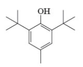 <strong>Consider the following structure.   This is commonly called BHT which is an antioxidant added to food. In the IUPAC name for this compound, the -OH group would correspond to which position in the numbering scheme?</strong> A) 1 B) 2 C) 4 D) 5 E) 6 <div style=padding-top: 35px> 