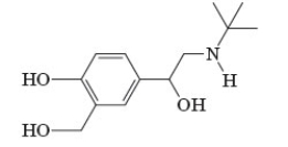<strong>Consider the following compound, albuterol, used in bronchodialators.   How many acidic groups are present in this compound?</strong> A) 1 B) 2 C) 3 D) 4 <div style=padding-top: 35px> 