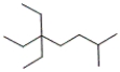 <strong>What is the correct IUPAC name for the following compound? </strong> A) 3,3-diethyl-6-methylheptane B) isododecane C) 5,5-diethyl-2-methylheptane D) 1,1,1-triethyl-4-methylpentane