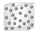 <strong>If the change from A to B as represented by the models given below occurred, A B which of the following is correct?</strong> A) The velocity of the particles increases. B) The strength of the intermolecular forces increases. C) The kinetic energy of the particles decreases. D) both b and c