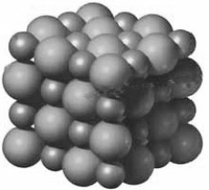 Consider the following phase diagram of water. The temperature and pressure scales are greatly reduced (and are non-linear) -Consider the following model. This substance would most likely be classified as what type of solid?