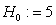<strong>Is the statement a valid null hypothesis?</strong> A) Yes, this is a statement that compares a parameter to a value. B) Yes, this is a statement that compares two parameters. C) No, equalities are not permitted in a null hypothesis. D) No, there is no parameter contained in this statement.
