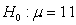 <strong>Is the statement a valid null hypothesis?</strong> A) Yes, this is a statement that compares a parameter to a value. B) Yes, this is a statement that compares two parameters. C) No, equalities are not permitted in a null hypothesis. D) No, there is no parameter contained in this statement.