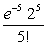 <strong>In the instructor's answer book for a mathematics text, 10% of the answers are incorrect. Use the Poisson approximation to express the probability that there are exactly 2 incorrect answers for a homework set with 50 problems.</strong> A) B) C) D)