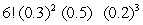 <strong>Use the multinomial formula to find the probability for the following situation. X<sub>1</sub> = 2, X<sub>2</sub> = 1, X<sub>3</sub> = 3 when n = 6, p<sub>1</sub> = 0.3, p<sub>2</sub> = 0.5, p<sub>3</sub> = 0.2</strong> A) <sup> </sup> B) C) D)