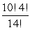 <strong>The probability that a Poisson random variable X is equal to 4, where = 10, is</strong> A) B) C) D)