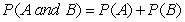 <strong>When two events are independent, the probability of both occurring is:</strong> A) B) C) D)