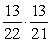 <strong>In a second grade class containing 13 girls and 9 boys, 2 students are selected at random to give out the math papers. What is the probability that the second student chosen is a boy, given that the first one was a girl?</strong> A) B) C) D)