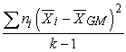 <strong>Complete the formula for the sum of squares between groups: </strong> A) B) C) D)