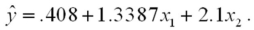 A multiple linear regression analysis involving 45 observations resulted in the following least squares prediction equation: The SSE for this model is 49.Adding two other independent variables to the model resulted in the following multiple linear regression equation: The SSE for the newer model is 40.At α = .05,test to determine if at least one of the two new independent variables make a significant contribution to the multiple regression model.
