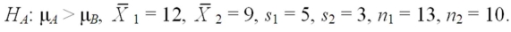<strong>Given the following information about a hypothesis test of the difference between two means based on independent random samples,what is the standard deviation of the difference between the two means? Assume that the samples are obtained from normally distributed populations having equal variances. </strong> A)1.792 B)1.679 C)2.823 D)3.210 E)1.478