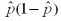 When solving for the sample size needed to compute a 95% confidence interval for a population proportion p,having a given error bound B,we choose a value of that makes as small as reasonably possible.