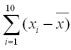 Researchers wish to study fuel consumption rates based on speed.The data from 10 cars is below: It can be shown that for these data: = 41.9, = 17.8, <sup>2</sup> = 2352.9, <sup>2</sup> = 267.6, = -270.2 Calculate the sample covariance.
